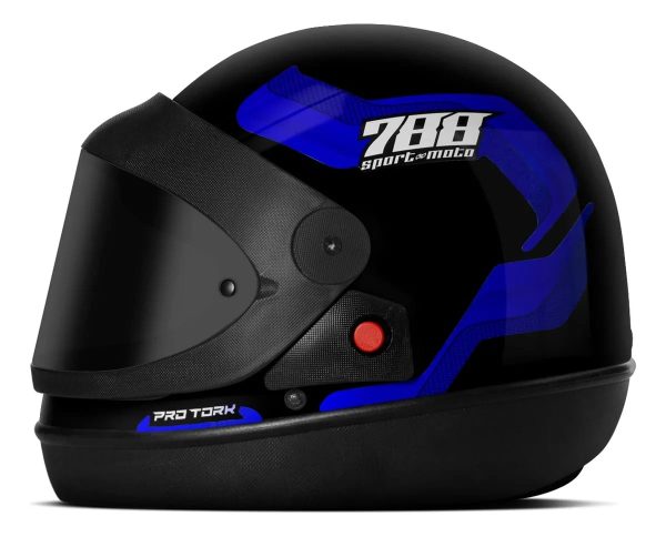 Kit 2 Capacete Sm 788 Protork Tp San Marino Viseira Fumê Nf - Imagem 3