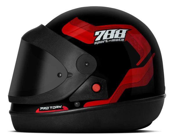 Kit 2 Capacete Sm 788 Protork Tp San Marino Viseira Fumê Nf - Imagem 2