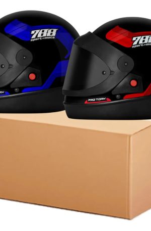 Kit 2 Capacete Sm 788 Protork Tp San Marino Viseira Fumê Nf