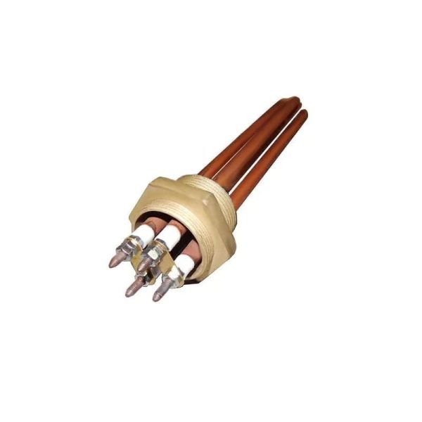 Resistência Elétrica Cobre 2500W Bipolar 1. 1/4 Para Aquecedor Boiler