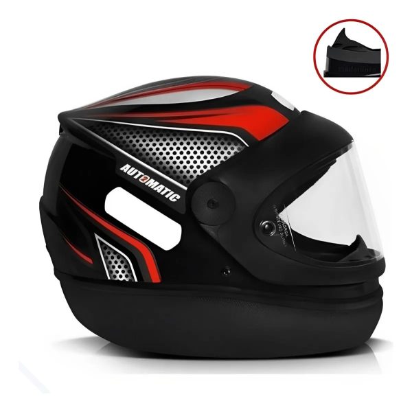 Capacete Automático Fechado Fw3 Modelo Automatic Todas Cores - Imagem 2