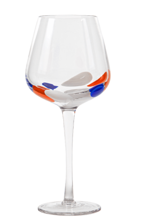 Jogo de 2 Taças Fracalanza Petala Laranja e Azul 480ML