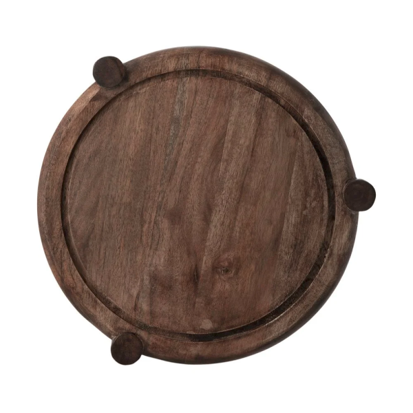 rato de Bolo com Tampa Home Style Rustic Wood 26 cm