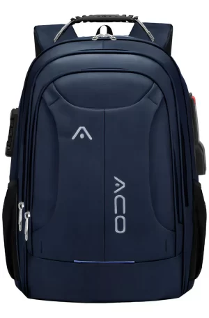 Mochila Bolsa Notebook Reforçada Anti Furto Semi Impermeável Cor Azul